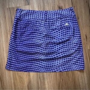 NWT Adidas ClimaCool Golf Skirt w/ att shorts Sz 6 periwinkle/bluebonnet/purple